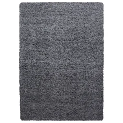 Life Shaggy Tæppeløber Ensfarvet - Grå