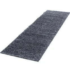 Life Shaggy Tæppeløber Ensfarvet - Grå