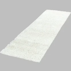 Life Shaggy Tæppeløber Ensfarvet - Creme