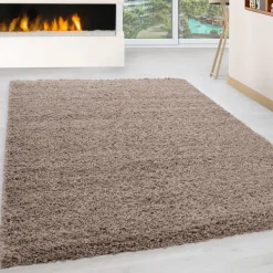 Life Shaggy Tæppeløber Ensfarvet - Beige