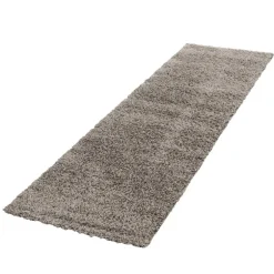 Life Shaggy Tæppeløber Ensfarvet - Beige