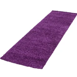 Life Shaggy Tæppeløber Ensfarvet - Lilla