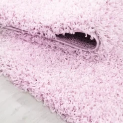 Life Shaggy Tæppeløber Ensfarvet - Pink