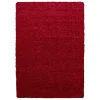 Life Shaggy Tæppeløber Ensfarvet - Rød