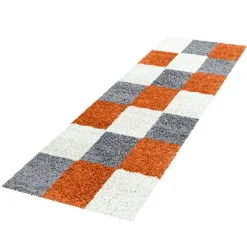 Life Shaggy Tæppeløber Ternet - Terra