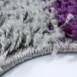 Life Shaggy Tæppeløber Ternet - Lilla