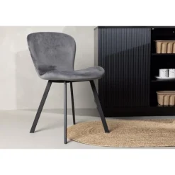 Lilja Spisebordsstol - Sort og Grå