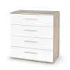 LIMA KM-3 Kommode, - Sonoma eg. / Hvid