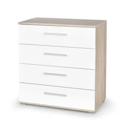 LIMA KM-3 Kommode, - Sonoma eg. / Hvid