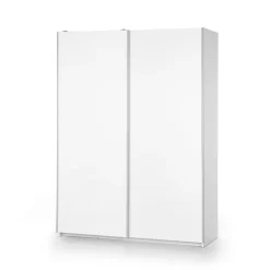 LIMA S-1 - Garderobeskab med skydedøre B153 x H210 - Hvid