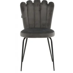 Limhamn Spisebordsstol - Grå velour