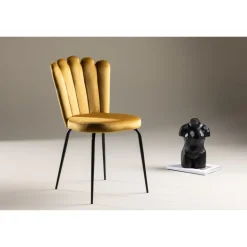 Limhamn Spisebordsstol - Sort og Gul