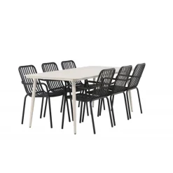 Lina e Loungesæt - Havemøbelsæt - Beige,Sort