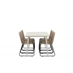 Lina Loungesæt - Havemøbelsæt - Beige,Brun