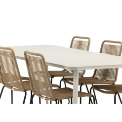 Lina Loungesæt - Havemøbelsæt - Beige,Brun