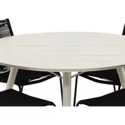 Lina Rund Loungesæt - Havemøbelsæt - Beige,Sort