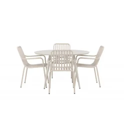 Lina Rundt Loungesæt - Havemøbelsæt - Beige