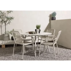 Lina Rundt Loungesæt - Havemøbelsæt - Beige