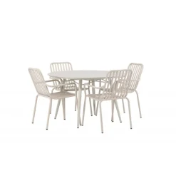 Lina Rundt Loungesæt - Havemøbelsæt - Beige