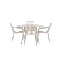 Lina Rundt Loungesæt - Havemøbelsæt - Beige