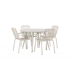 Lina Rundt Loungesæt - Havemøbelsæt - Beige