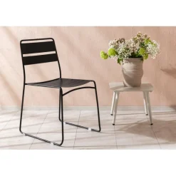 Lina Spisestuestol - Sort