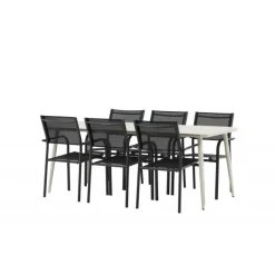 Lina t Loungesæt - Havemøbelsæt - Beige,Sort