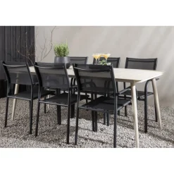 Lina t Loungesæt - Havemøbelsæt - Beige,Sort