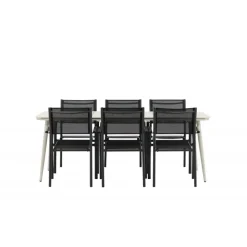 Lina t Loungesæt - Havemøbelsæt - Beige,Sort