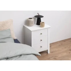 Linnea natbord hvid MDF