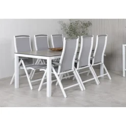 Llama t Loungesæt - Havemøbelsæt - Grå,Hvid