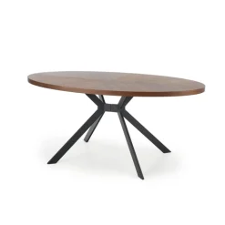 LOCARNO bord, - Valnød / Sort