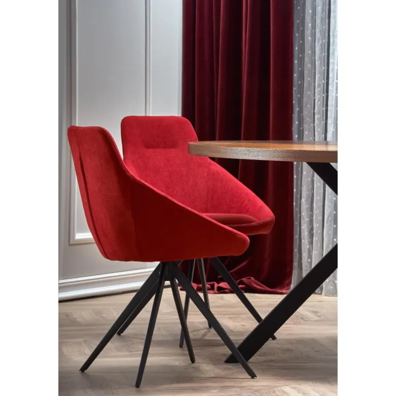 LOCARNO bord, - Valnød / Sort