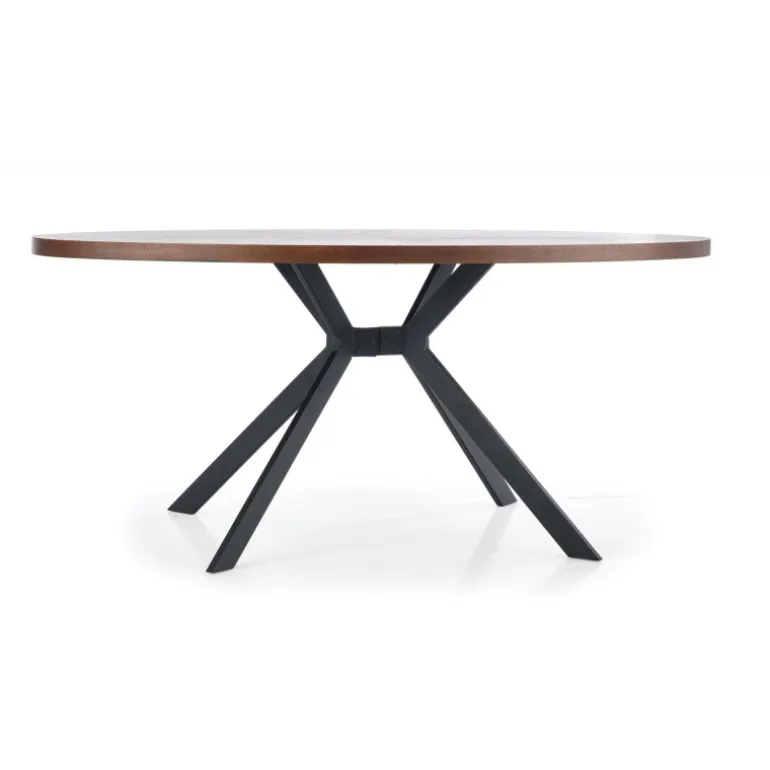 LOCARNO bord, - Valnød / Sort