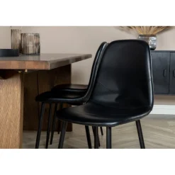 Logger t Spisebordssæt - Sort og Natur