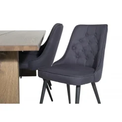 Logger t Spisebordssæt - Sort og Natur