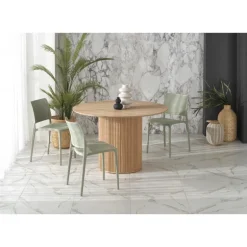 LOPEZ rundt bord, Naturlig eg