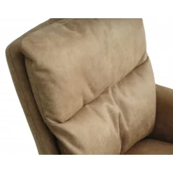 Lotus Spisebordsstol med armlæn - Caramel micro læder bull