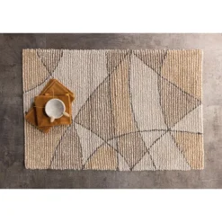 Loui Badeværelsesmåtte - Grå Ivory og Sand