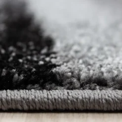 Lucca Kortluvet Tæppeløber Bølge - Sort