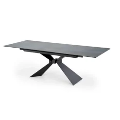 LUCIANO 180cm kan udvides til 230 cm Spisebord med udtræk - Blå marmor / Sort