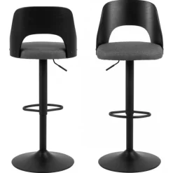 Lucy barstol grå stof