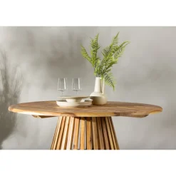 Lumpur Havebord Ø120 - Natur