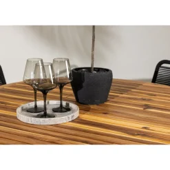 Lumpur Havesæt Ø120 Natur med 4 Lindos havestole