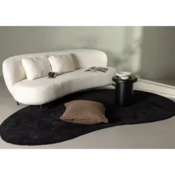 Luna 3 personers Sofa - Sort og Hvid