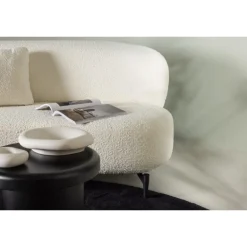 Luna 3 personers Sofa - Sort og Hvid