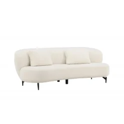Luna 3 personers Sofa - Sort og Hvid