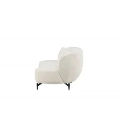 Luna 3 personers Sofa - Sort og Hvid