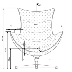 LUXOR Hvilestol, - Sort