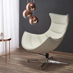 LUXOR lænestol, - Hvid